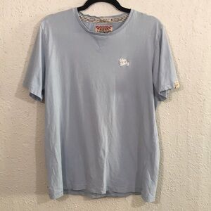 Tokyo Laundry Short Sleeve Gray/Light Blue T-Shirt size L‎